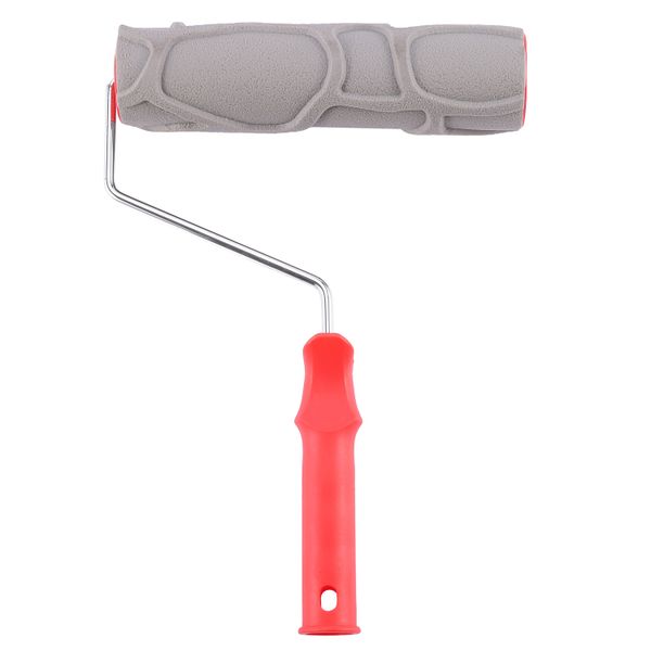 Stone Texture Rubber Embossed Paint Roller Brush Hand Diy Wall Tool