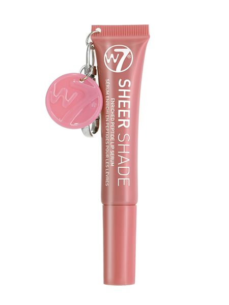 W7 Sheer Shade Enriched Peptide Lip Serum with Key Ring