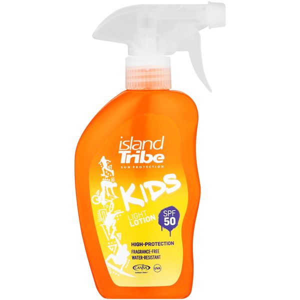 Island Tribe Kids Sun Protection, Sunscreen Lotion Spray Light SPF50 300ml