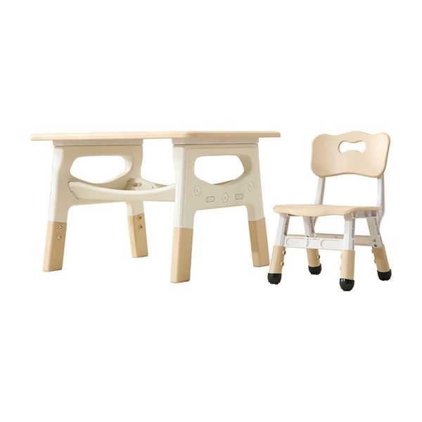 Height Adjustable Kids Play &amp; Study Table and Chair Set for Ages 3-8