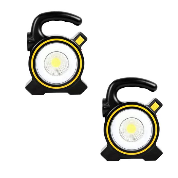 Set Of 2 Portable Emergency Solar Work COB Lamp PI-39