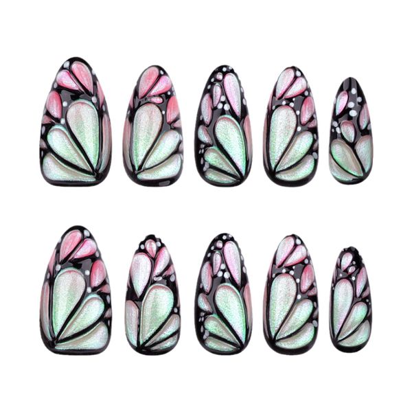 Butterfly Wearable Nail Tips-Manicure False Nails