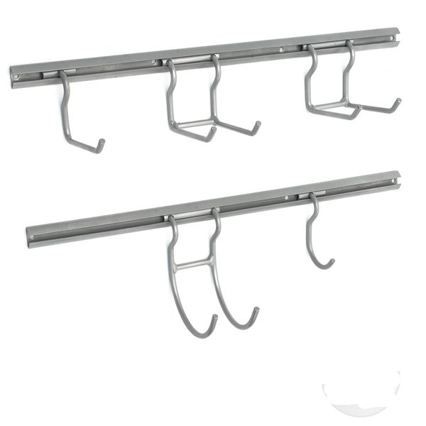 Wall Mounted Garage Organiser Hook Set - 7 pieces