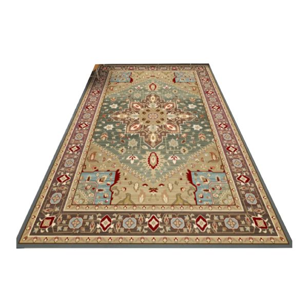 Home Decor Multi Colour Pattern Persian Inspired Design Rug Orange