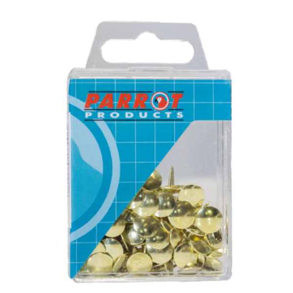 Parrot Brass Drawing Pins (100 Pack) x 4 | Buy Online in South Africa ...