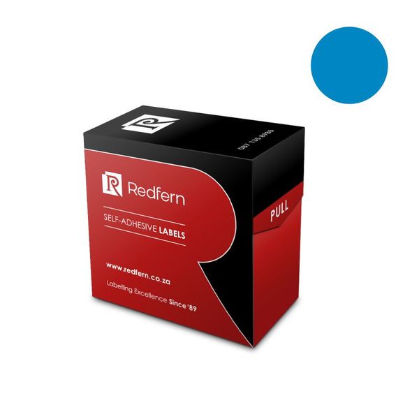 Redfern C13 Colour Code Labels - Light Blue 5's