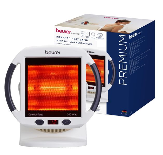 Beurer Infrared Heat Lamp IL 50 Colds, Muscle/Joint Pain, Skin Health 300W