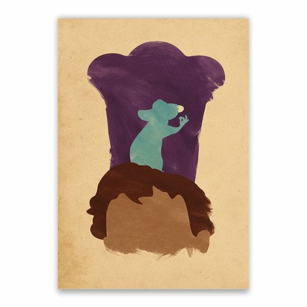 Ratatouille Silhouette Poster - A1