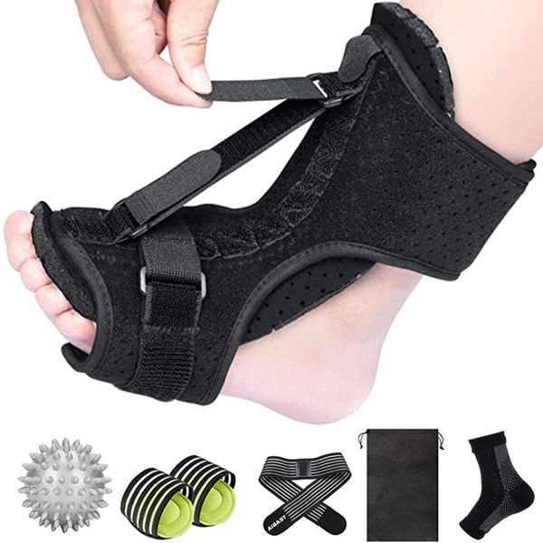 8pcs Ankle Wrap for Sprain Foot Drop Orthosis Fixed Ankle Brace Breathable