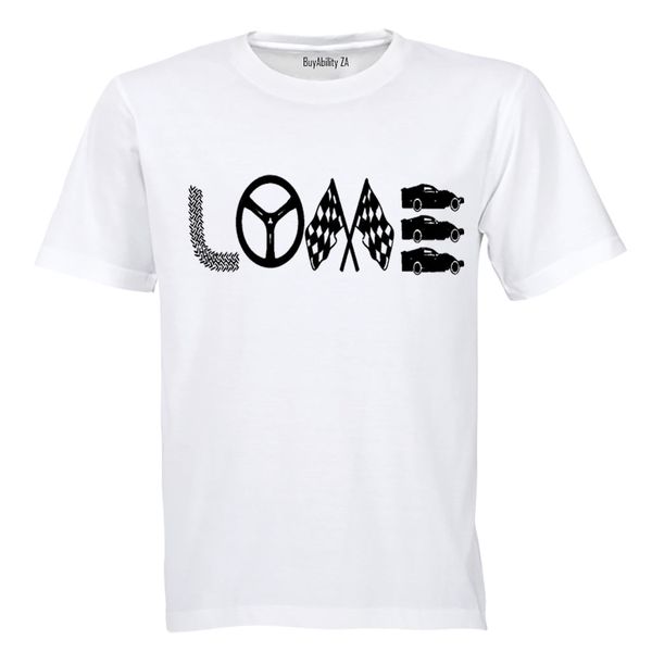 Love Racing - Mens - T-Shirt - White