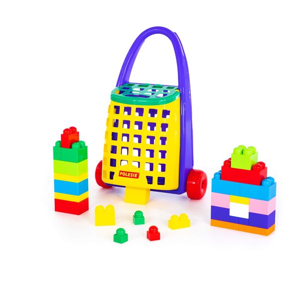 Jumbo Building Blocks in Storage Trolley 36 Piece