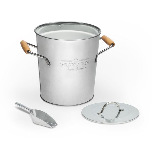 Wine Cooler &amp; Ice Bucket Grand Vin Metal