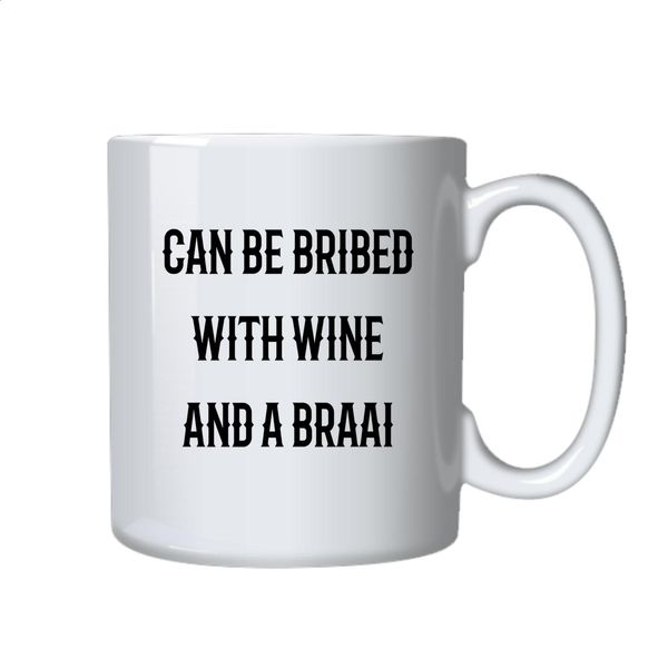 Braai Coffee Mug - Best Funny Novelty Gift Idea for Wine Drinkers