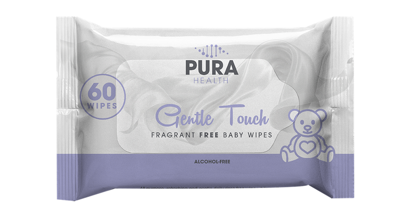 Fragrant Free Baby Wipes | Alcohol-Free Wipes | 24 Pack | Pura Health