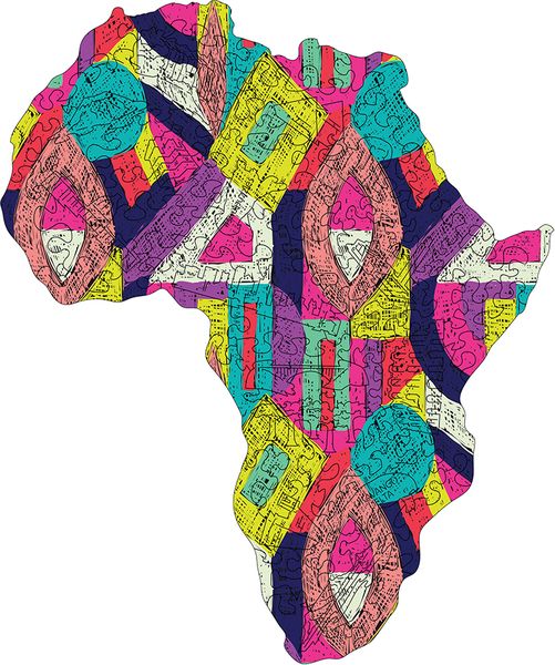 Maarufu: Remarkable African Landmarks - 72 pieces - Africa Shaped Series