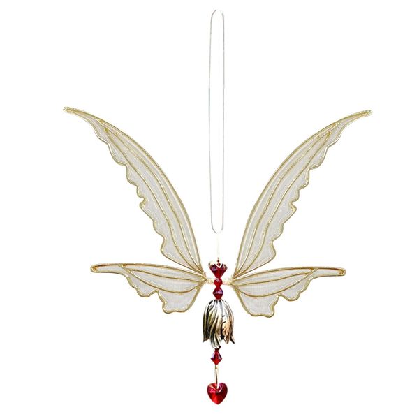 Home Garden Decor Hanging Sun Catcher Crystal Flower Fairy (14cm)