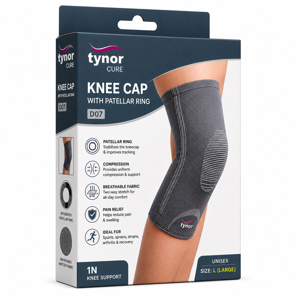 Tynor Knee Cap with Patellar Ring for Support Large