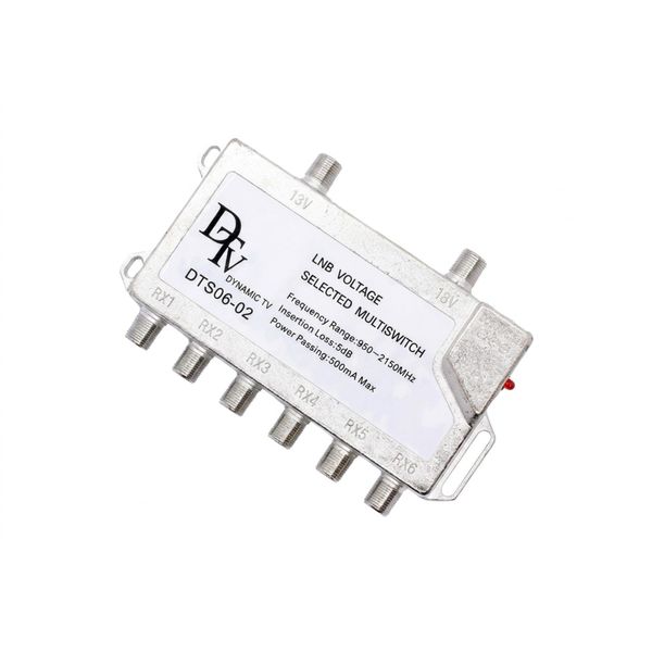 IJAM DTV 2x6 Satellite Multiswitch 2 Input 6 Output Signal Splitter