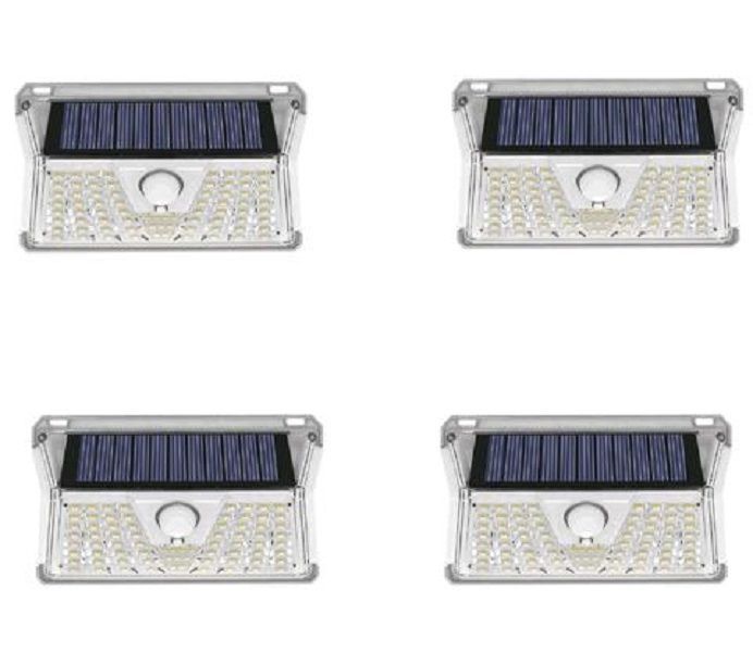 4 pc Outdoor Solar Motion Sensor Wall Light