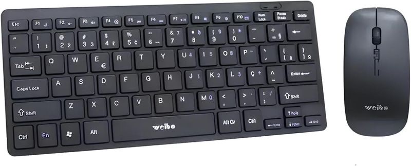 Weibo Wireless 2.4Ghz Keyboard and Mouse Suite WB-8068