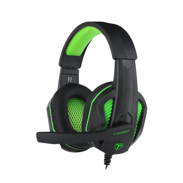 T-Dagger Cook T-RGH100 Gaming Headset - Black/Green