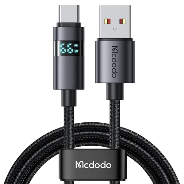 Mcdodo 66W LED Display USB-A to USB-C Fast Charging Cable Type-C Cable USB