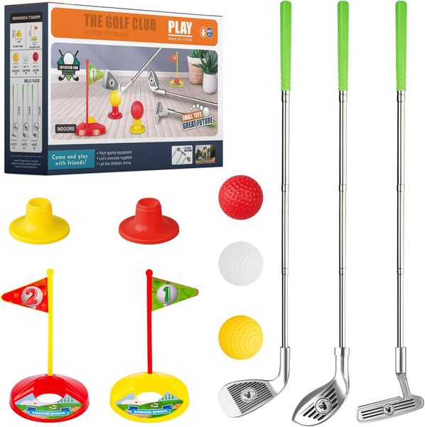 Children's Outdoor Sports Games Indoor Scalable Golf Club Set Toy