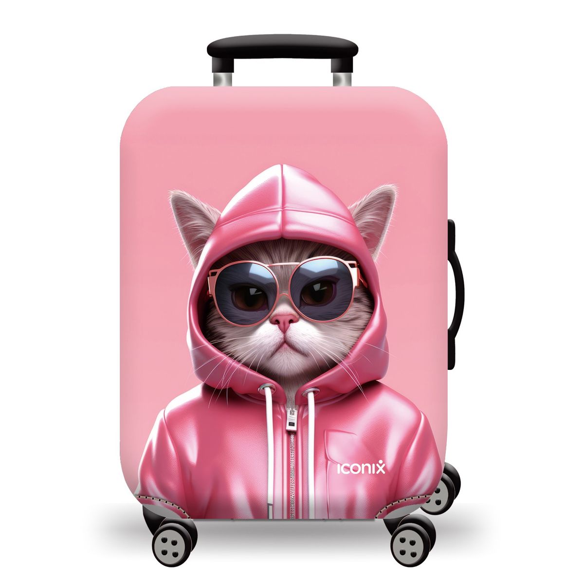 Iconix Printed Luggage Protector Cover - Street Cat - Urban Style