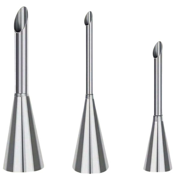 3 Piece Stainless Steel Cream Piping Nozzle Set
