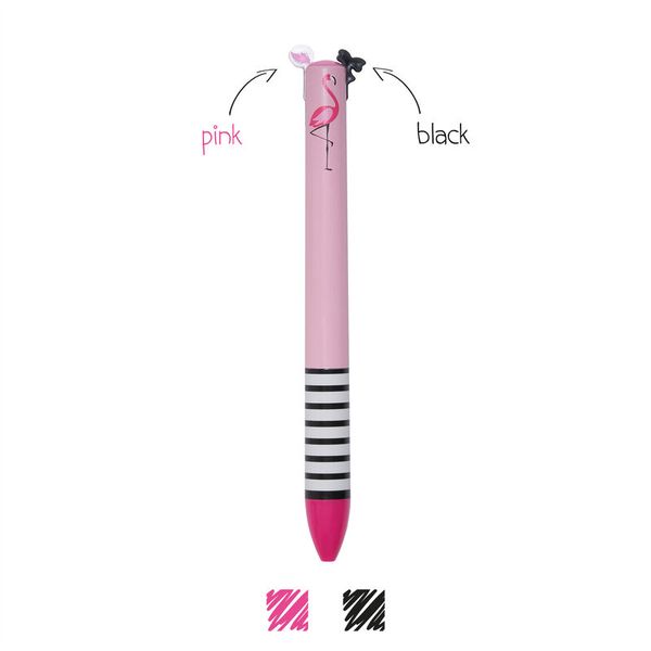 Click &amp; Clack 2 Colour Pen Miss Flamingo
