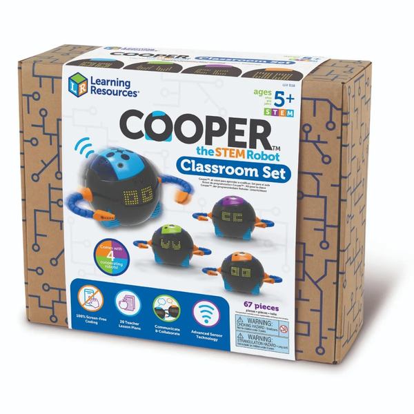 Learning Resources Cooper The STEM and Coding Robot Classroom Activity Set