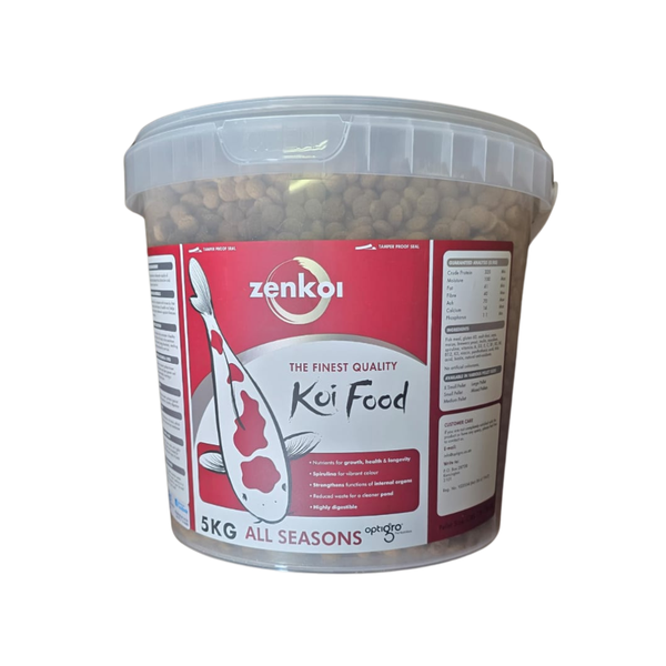 Zenkoi All Seasons Koi &amp; Fish Floating Pellets - 5kg Bucket