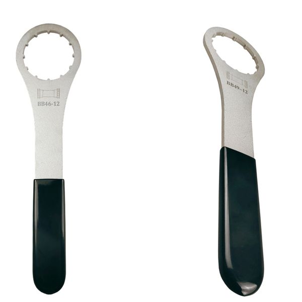 2 Pcs Bicycle Bottom Bracket Wrench Spanner Repair Tool BB49-12 &amp; BB46-12