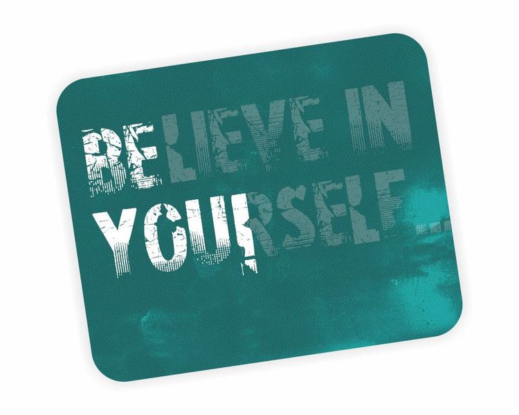 Blue Believe in yourself Sea Mouse Pad
