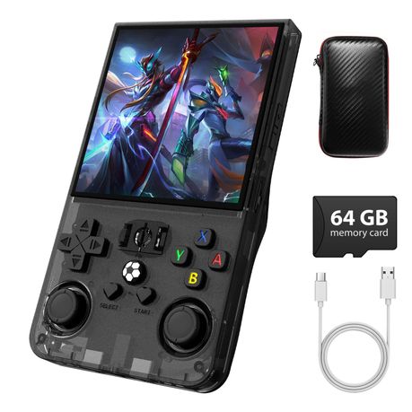 R36MAX Retro Gaming Console, Retro Handheld Games Console with 64GB TF Card Image