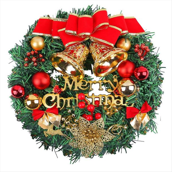 Front Door Christmas Wreath Window Wall Door Christmas Decorations Window