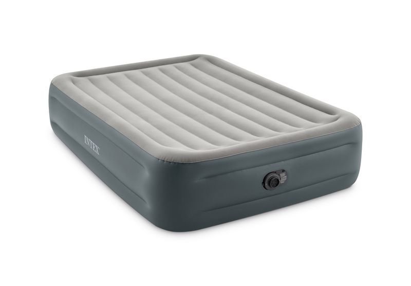 Intex Queen Essential Rest Airbed With Fiber-Tech &amp; Built In Pump