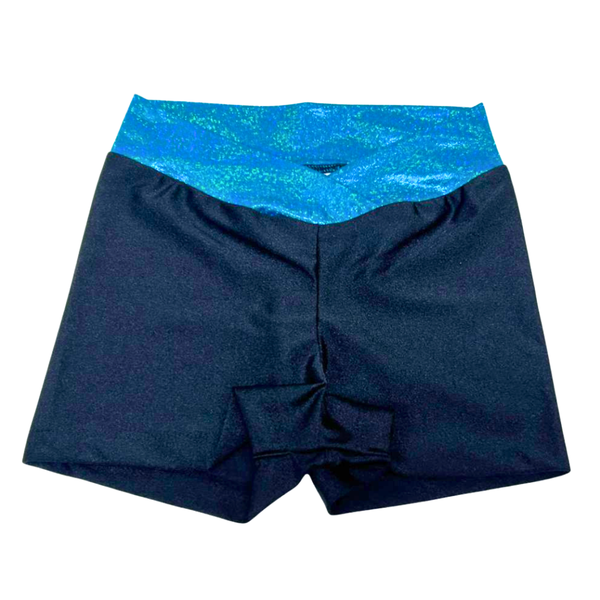 Kids Blue Band Black Hipster Hotpants