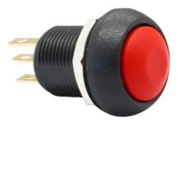 IMP7Z462 IP67 12mm Snap-Action Push Button Switch Red 3A 28VDC