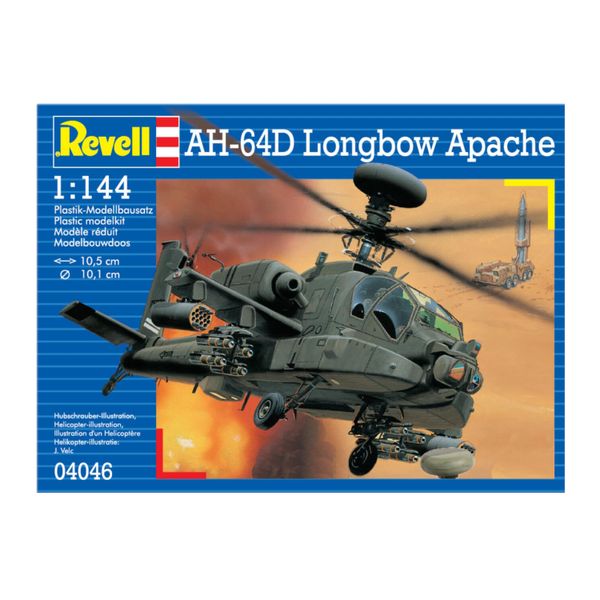 Revell 1/144 AH-64D Longbow Apache Helicopter Plastic Model Kit