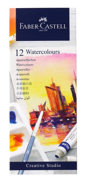 Faber Castell Creative Studio Watercolour Tubes 5ml - Set 12