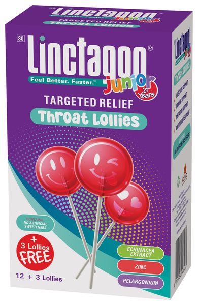 Linctagon Lollies Cherry 12s + 3