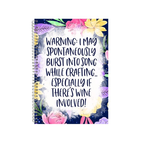May Spontaneously Burst Into Song Notebook Gift Idea A4 Notepad Pad 87