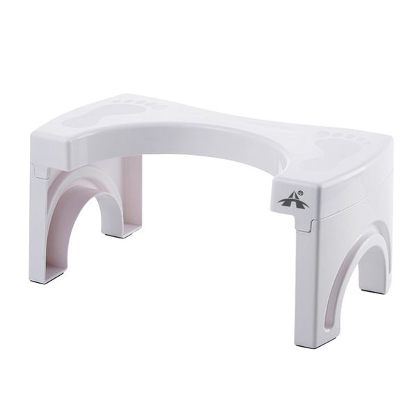 ALANES Space Saving Folding Plastic Toilet Foot Stool with Anti Slip Feet