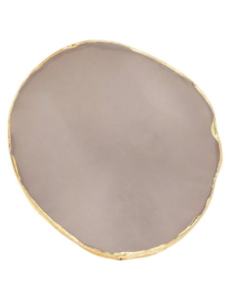 Golden-Edge Resin Nail Polish Mixing Palette