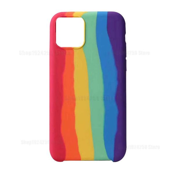 Rainbow Silicone Shockproof Protective Case For iPhone 13 Pro Max