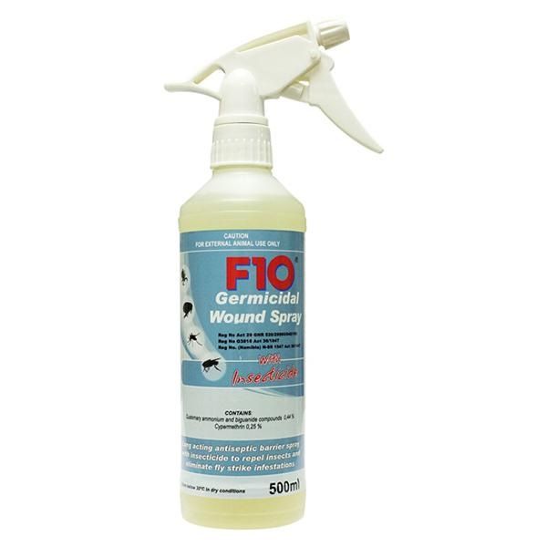 F10 Germ Wound Spray with Insecticide 500ml