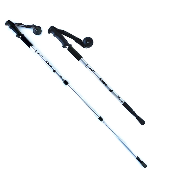2 x Hiking Stick Trekking Pole Ultra Light Aluminium Extendable