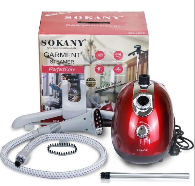 Moretech Sokany Steam Handheld Ironing Machine for All Seasons Garment -Red