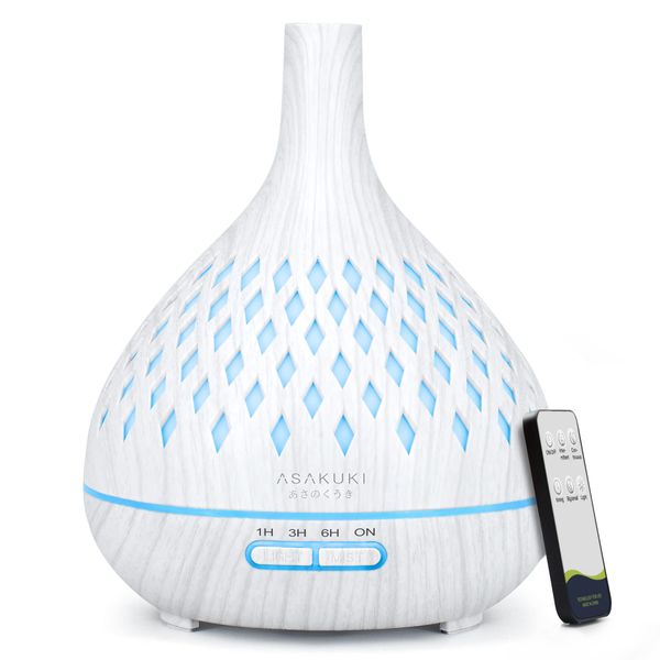 Asakuki 400ML Essential Oil Diffuser &amp; Humidifier with Remote Control